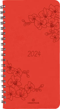 Agenda civil semainier 2023/2024 Oberthur - Bleu turquoise - Colornote - 15  x 10 cm - Agendas Civil - Agendas - Calendriers