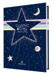 Agenda scolaire 2024/2025 Oberthur - Bleu marine - 12,5 x 17,5 cm - Cosmic Girl