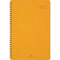 Agenda scolaire semainier 2024/2025 Oberthur - Jaune moutarde - 17 x 24,5 cm - Grenade