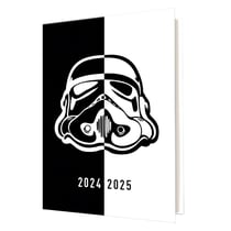 Agenda scolaire 2024/2025 Oberthur - Noir et blanc - 12,5 x 17,5 cm - Stormtrooper casque