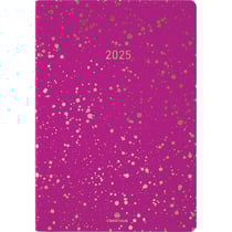 Agenda semainier 2026 Oberthur - Fuschia - 17 x 24,5 cm - Céleste
