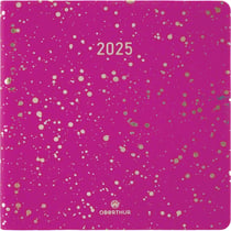 Agenda semainier 2026 Oberthur - Fuschia - 16 x 16 cm - Céleste
