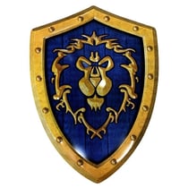 WoW - Plaque métal - Bouclier Alliance