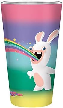 Verre XXL Abystyle - Lapins crétins arc-en-ciel - 400 mL