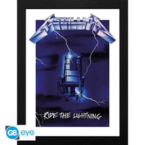 Tirage encadré GB Eye - Metallica - Ride the Lightning - 30 x 40 cm