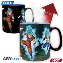 Mug thermo-réactif ABYstyle - Dragon Ball Super - Saiyans vs. Black Goku - 460 mL