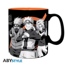 Mug AbyStyle - Naruto Shippuden - Groupe noir et blanc - 460 ml