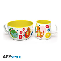 Set petit-déjeuner Abystyle - Pokémon - Pikachu & Kanto starters
