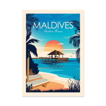 Affiche 30 x 40 cm - Maldives
