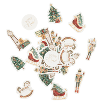 Lot de 100 confettis « Joyeux Noël » Christmas Story - Papier - Crème, Rouge et Or