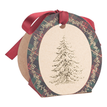 Lot de 8 boîtes cadeau « Joyeux Noël » Scottish Christmas - Papier kraft