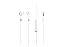 Ecouteurs semi intra-auriculaires avec micro Cultura - blanc