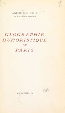 Géographie humoristique de Paris