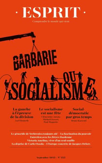 Esprit - Barbarie ou socialisme - Septembre 2025