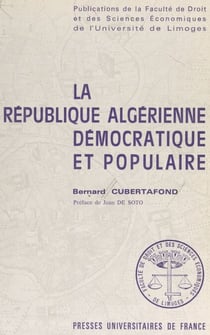 La république algérienne démocratique et populaire