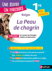 Analyse et étude de l'oeuvre - La Peau de chagrin de Balzac - Réussir son BAC Français 1re 2026 - Parcours associé Les romans de l'énergie : création et destruction - Une oeuvre, un parcours