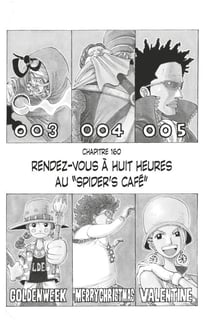 One Piece édition originale - Chapitre 160 - Rendez-vous à huit heures au "Spider's café"