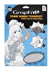 Graph'it Trame Transfer Manga - Ombres Claires A4