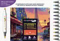 Kit Coloriage Mystère - GRAPH'IT GO - CITY SUNSET