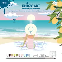 Peinture par numéros Oz International - Enjoy Art - Horizon & Citrons - 30 x 30 cm