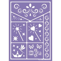 Pochoirs de maquillage - Fée