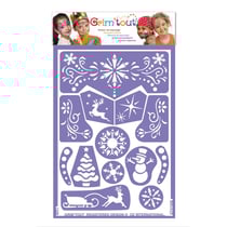 Pochoir maquillage Reine des Neiges - Grim Tout