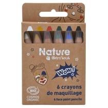 Set de 6 crayons de maquillage - Nature by Grimtout - WOW!