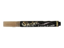 Marqueur SHAKE  - doré - Pointe Fine
