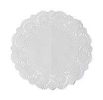 Lot de 6 napperons dentelle Artyfêtes - Papier - Blanc - 26,5 cm