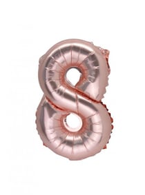 Ballon rose gold - 36 cm - Chiffre 8