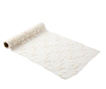 Chemin de table Le Florissant - Blanc - 25 cm x 3 m