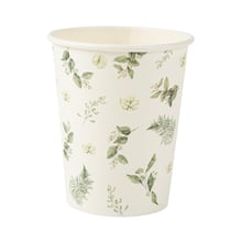 8 gobelets Botanique - Feuillages et or - 255 ml                           