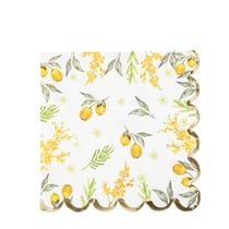 16 serviettes Mimosa - 33 x 33 cm - 3 plis       