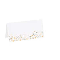 Lot de 10 marque-places Artyfêtes - Daisy - Ocre, blanc et vert - 8 x 4 cm 