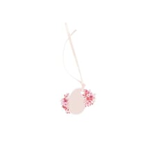 Lot de 10 étiquettes Artyfêtes - Love to Love - Blush et rose - 5 x 5,5 cm