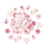 Lot de 100 confettis Artyfêtes - Love to Love - Blush, rose et or - 2 cm à 3 cm