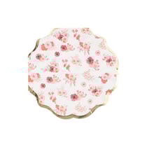 Lot de 16 serviettes Artyfêtes - Love to Love - Papier - Blush, rose et or - Ø32 x 32 cm - 3 plis