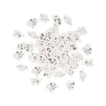 Lot de 50 confettis Artyfêtes - Jardin Botanique - Vert sauge et blanc - 1,5 cm à 2,1 cm - 50 pièces