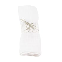 Ronds de serviette Artyfêtes - Jardin Botanique - Vert sauge et blanc - 16 x 4 cm - 8 pièces