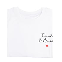 T-Shirt Artyfêtes - "Team de la Mariée" - Blanc, noir et rouge - Taille unique