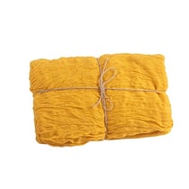 Chemin de table Artyfêtes - Cheesecloth - Ocre - 90 cm x 3 m