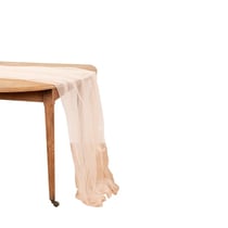 Chemin de table Artyfêtes - Voilage - Blush - 1,60 m x 4 m