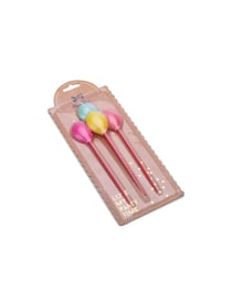 4 bougies ballons multicolores - 4 cm