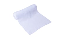Chemin de table gaze de coton - Blanc - 30 cm x 3 m