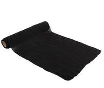 Chemin de table mousseline - Noire - 28 cm x 5 m