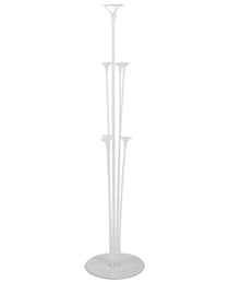 Centre de table support à ballons - 7 tiges PVC transparent - 16,6 cm