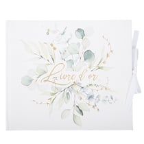 Livre d'Or Sauge Green Blanc, Vert Sauge et Or - 22 x 19 cm - 68 pages