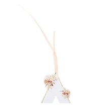 10 Étiquettes Tipi Coachella Mood Blanches, Terracotta, Blush et Or 5 x 5 cm et Ruban Satin Blush