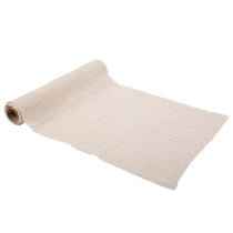 Chemin de table - Tissage damier - Ivoire - 28 cm x 5 m