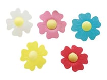 20 Pâquerettes assorties en azyme - Patisdécor